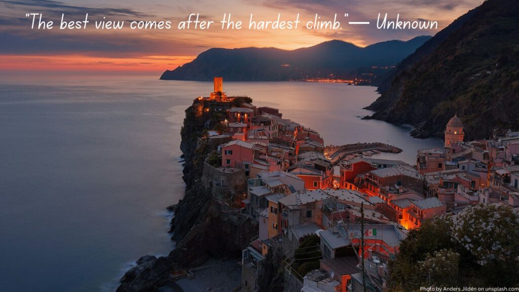 Desktop wallpaper with motivational quote