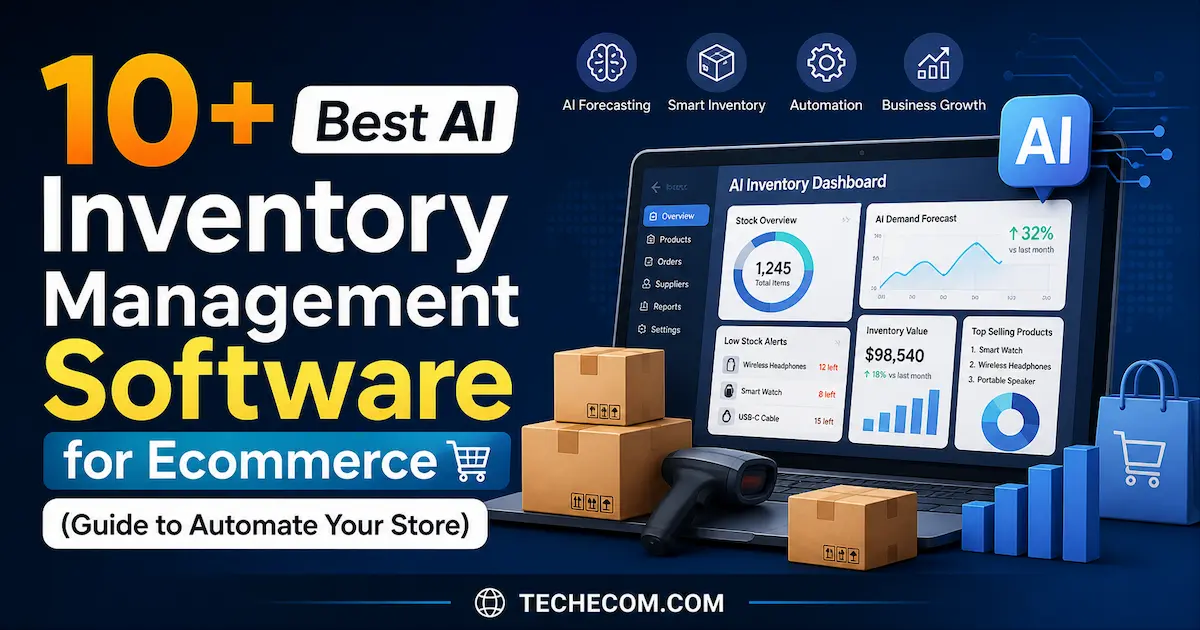 Best AI inventory management software for ecommerce dashboard with automation and stock tracking