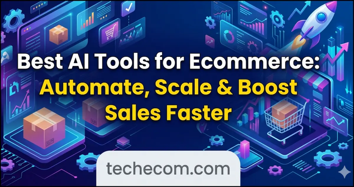 Best AI tools for ecommerce helping automate tasks, improve marketing, and boost online sales